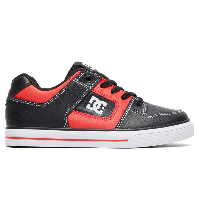 dcshoes, Boy's 8-16 Pure SE Shoes, BLACK/RED (blr) 0 Boy's 8-16 Pure SE Shoes Black ADBS300273 DC Shoes