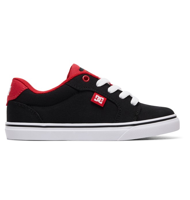 dcshoes, Boy's 8-16 Anvil TX Shoes, BLACK/ATHLETIC RED (bat) 0 Boy's 8-16 Anvil TX Shoes Black ADBS300296 DC Shoes