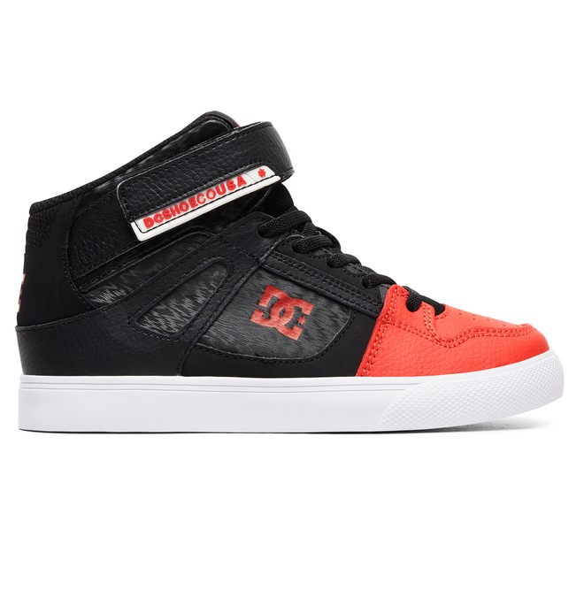 dcshoes, Boy's 8-16 Pure High EV High-Top Shoes, BLACK/RED (blr) 0 Boy's 8-16 Pure High EV High-Top Shoes Black ADBS300324 DC Shoes