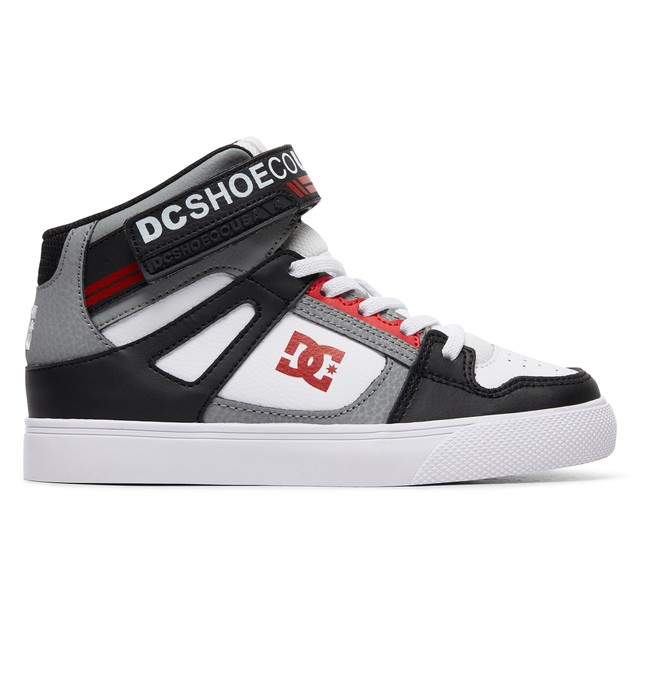 dcshoes, Boy's 8-16 Pure High EV High-Top Shoes, BLACK/GREY/RED (byr) 0 Boy's 8-16 Pure High EV High-Top Shoes Black ADBS300324 DC Shoes
