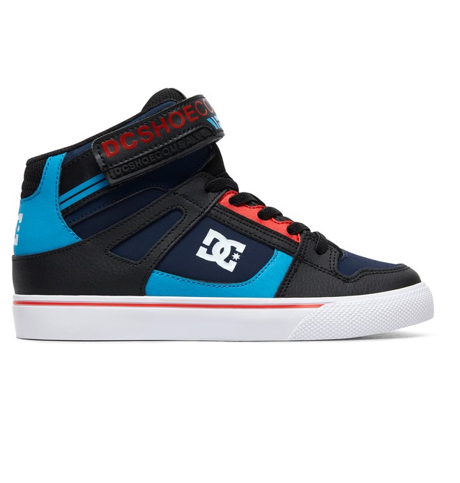dcshoes, Boy's 8-16 Pure High EV High-Top Shoes, BLUE/BLACK/RED (xbkr) 0 Boy's 8-16 Pure High EV High-Top Shoes Blue ADBS300324 DC Shoes