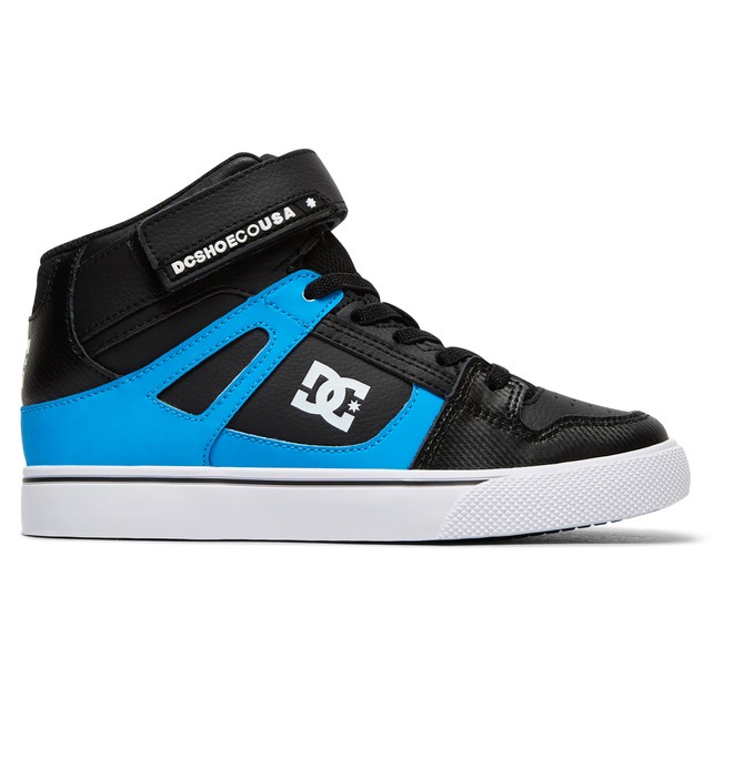 dcshoes, Pure HT SE EV - High-Top-Schuhe mit elastischen Schnürsenkeln für Jungen, BLACK/RED/BLUE (xkrb) 0 Pure HT SE EV - High-Top-Schuhe mit elastischen Schnürsenkeln für Jungen Mehrfarbig ADBS300325 DC Shoes