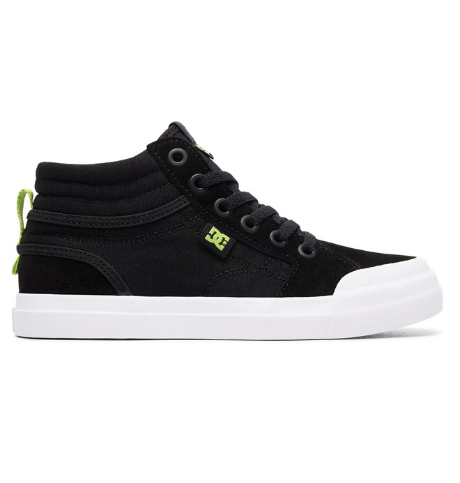 dcshoes, Boy's 8-16 Evan Hi Zip High-Top Shoes, BLACK/LIME (bki) 0 Boy's 8-16 Evan Hi Zip High-Top Shoes Grey ADBS300330 DC Shoes