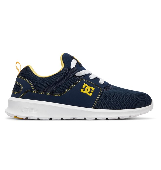 dcshoes, Boy's 8-16 Heathrow Shoes, NAVY/YELLOW (ny0) 0 Boy's 8-16 Heathrow Shoes Blue ADBS700047 DC Shoes
