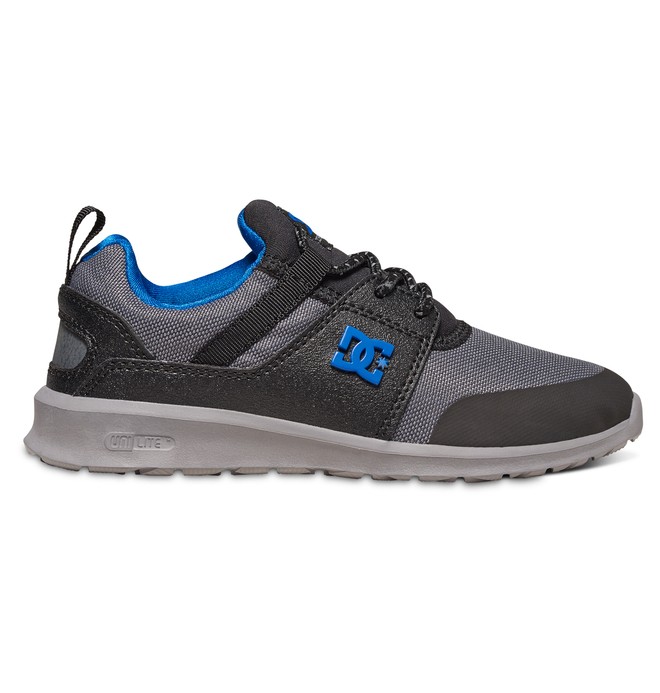 dcshoes, Kid's Heathrow Prestige Shoes, BLACK/GREY/BLUE (xksb) 0 Kid's Heathrow Prestige Shoes ADBS700048 DC Shoes