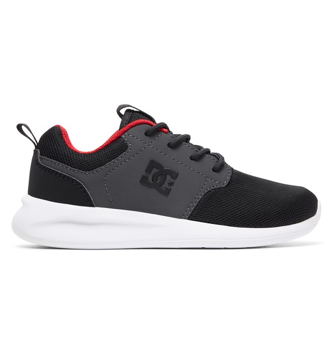 dcshoes, Boy's Midway Shoes, BLACK/RED (blr) 0 Boy's Midway Shoes Black ADBS700059 DC Shoes