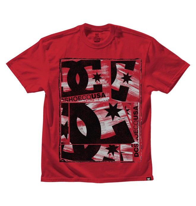 dcshoes, Boy's Shadowburn Tee, ATHLETIC RED (ath) 0 Boy's Shadowburn Tee ADBZT00041 DC Shoes