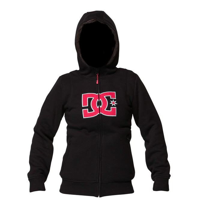 dcshoes, Girl's Felice Zip Hoodie, BLACK (blk) 0 Girl's Felice Zip Hoodie ADGFT00000 DC Shoes