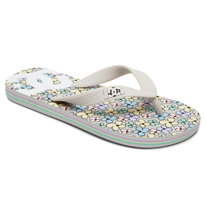 dcshoes, Spray Graffik - Flip-Flops for Girls, MULTI (mul) 0 Spray Graffik - Flip-Flops for Girls Grey ADGL100006 DC Shoes