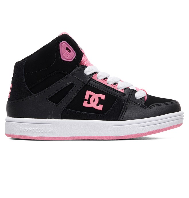 dcshoes, Pure - Chaussures montantes, BLACK/PINK (bbp) 0 Pure - Chaussures montantes Noir ADGS100081 DC Shoes