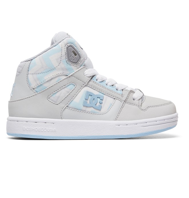 dcshoes, Girl's 8-16 Pure HT SP High-Top Shoes, BLUE/GREY (bgc) 0 Girl's 8-16 Pure HT SP High-Top Shoes Blue ADGS100086 DC Shoes