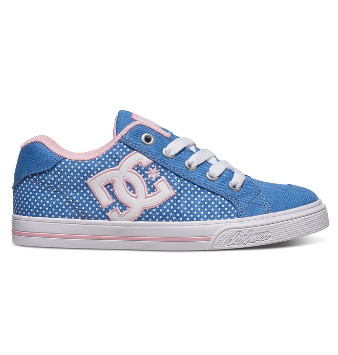dcshoes, Chelsea TX SE - Shoes for Girls, BLUE/WHITE PRINT (uwp) 0 Chelsea TX SE - Shoes for Girls Blue ADGS300044 DC Shoes