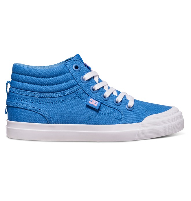 dcshoes, Girl's Evan HI TX High Top Shoes, BLUE/WHITE (bwt) 0 Girl's Evan HI TX High Top Shoes ADGS300055 DC Shoes