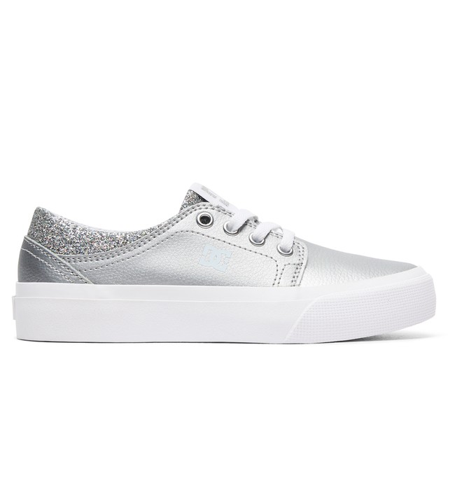 dcshoes, Girl's 8-16 Trase SE Shoes, BLACK/SILVER (bs2) 0 Girl's 8-16 Trase SE Shoes Black ADGS300065 DC Shoes