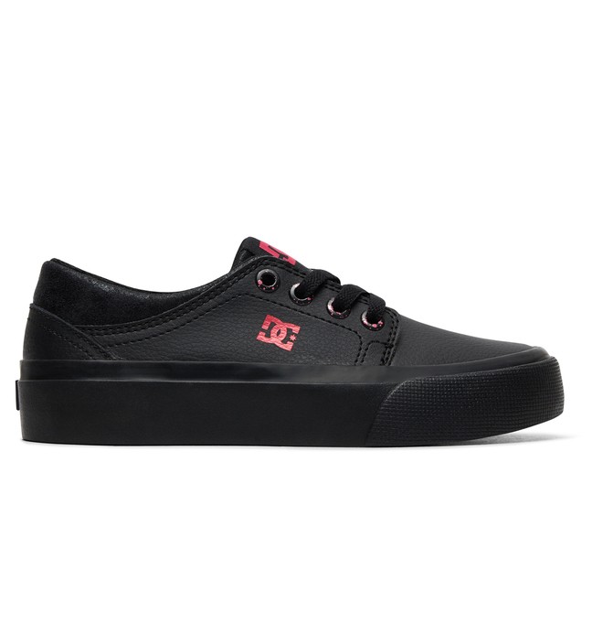 dcshoes, Girl's 8-16 Trase SE Shoes, BLACK/BLACK/PINK (xkkm) 0 Girl's 8-16 Trase SE Shoes Multicolor ADGS300065 DC Shoes