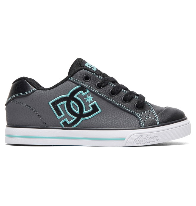 dcshoes, Girl's 8-16 Chelsea Shoes, BLACK/AQUA (ba2) 0 Girl's 8-16 Chelsea Shoes Black ADGS300080 DC Shoes