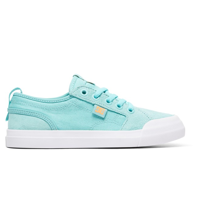 dcshoes, Girl's 8-16 Evan Shoes, POOL BLUE (pbl) 0 Girl's 8-16 Evan Shoes Blue ADGS300086 DC Shoes
