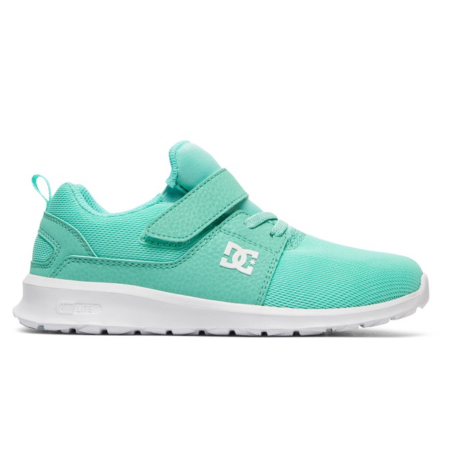 dcshoes, Heathrow EV - Elastic-Laced Shoes for Girls, MINT (mnt) 0 Heathrow EV - Elastic-Laced Shoes for Girls Green ADGS700022 DC Shoes