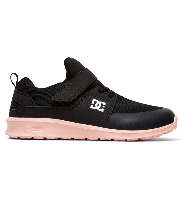 dcshoes, Kid's Heathrow Prestige EV Shoes, BLACK/PINK (bbp) 0 Kid's Heathrow Prestige EV Shoes Black ADGS700023 DC Shoes