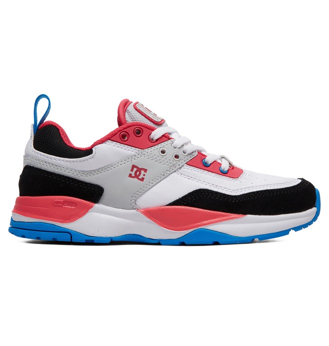 dcshoes, Girl's 8-16 E.Tribeka Shoes, WHITE/CRAZY PINK/BLUE (hcl) 0 Girl's 8-16 E.Tribeka Shoes White ADGS700026 DC Shoes