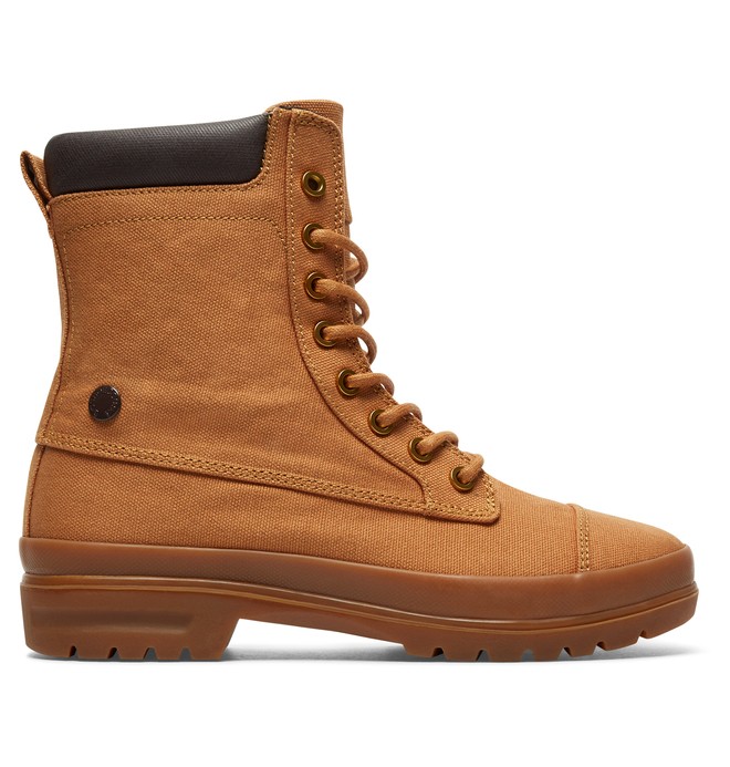 dcshoes, Amnesti TX - Botas Con Cordones para Mujer, WHEAT (we9) 0 Amnesti TX - Botas Con Cordones para Mujer Beige ADJB300009 DC Shoes