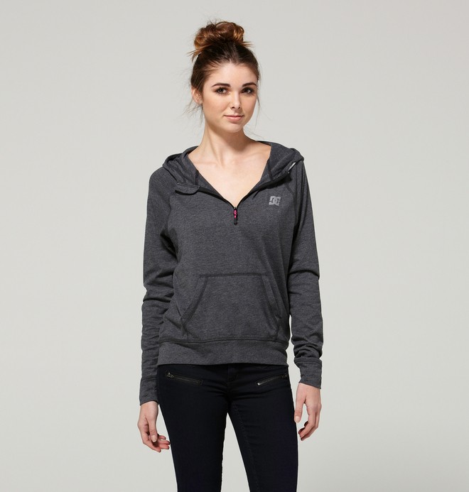 dcshoes, PRO HOODIE, HEATHER DARK SHADOW (krph) 0 PRO HOODIE ADJFT00014 DC Shoes