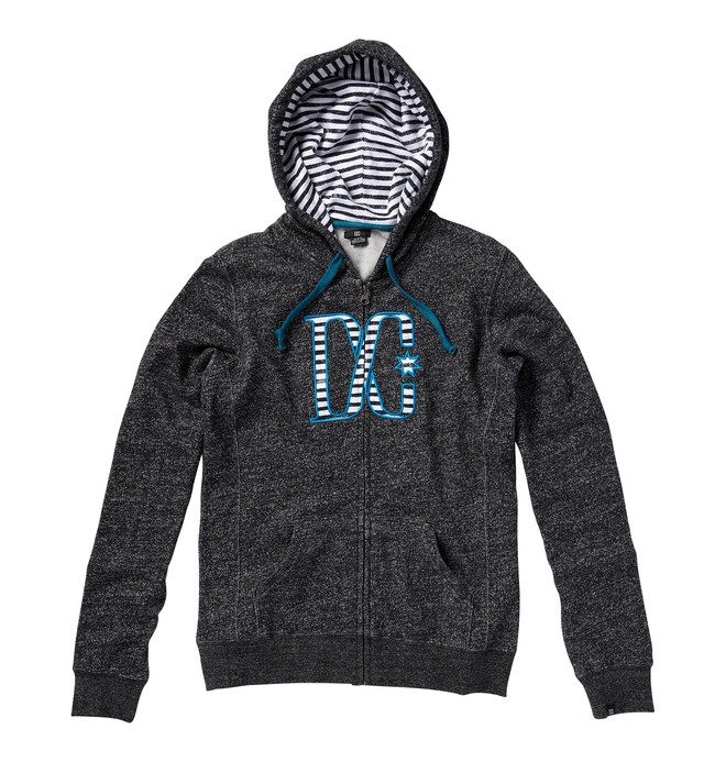 dcshoes, Women's Kasa Zip Hoodie, BLACK MARLED (kte0) 0 Women's Kasa Zip Hoodie ADJFT00019 DC Shoes