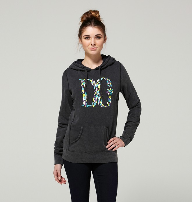 dcshoes, Women's Crackle Pullover Hoodie, BLACK (kvd0) 0 Women's Crackle Pullover Hoodie ADJFT00023 DC Shoes