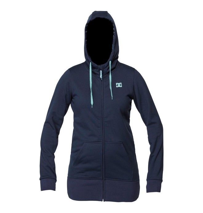 dcshoes, Women's Zooey Zip Hoodie, DRESS BLUE (btk0) 0 Women's Zooey Zip Hoodie ADJFT00030 DC Shoes