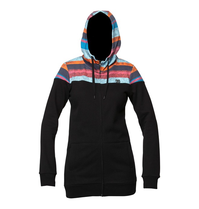 dcshoes, Women's Charlotte Zip Hoodie, BLACK (blk) 0 Women's Charlotte Zip Hoodie ADJFT00033 DC Shoes