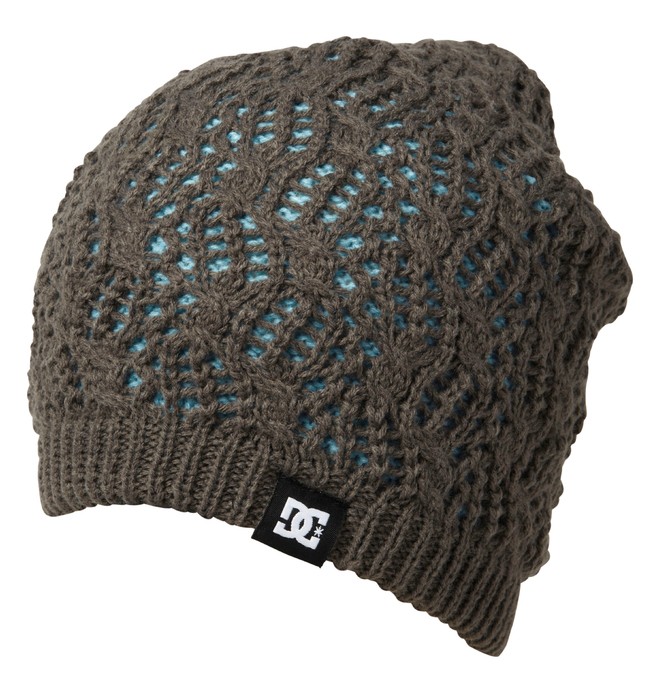 dcshoes, Women's Zina Reversible Beanie, DARK GULL GREY (kpw0) 0 Women's Zina Reversible Beanie ADJHA00013 DC Shoes