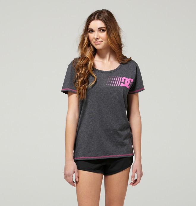 dcshoes, BF TEE, HEATHER DARK SHADOW (krph) 0 BF TEE ADJKT00013 DC Shoes