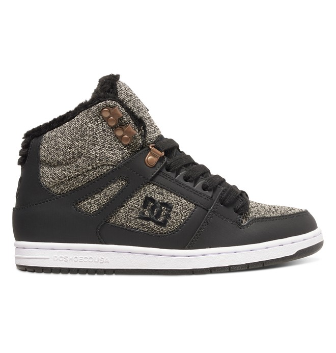 dcshoes, Rebound HighWNT - Zapatos de invierno de corte alto, BLACK DARK USED (bkz) 0 Rebound HighWNT - Zapatos de invierno de corte alto ADJS100054 DC Shoes