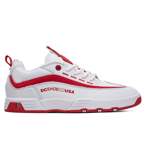 dcshoes, Legacy 98 Slim Shoes, WHITE/WHITE/TRUE RED (wwt) 0 Legacy 98 Slim Shoes White ADJS200022 DC Shoes