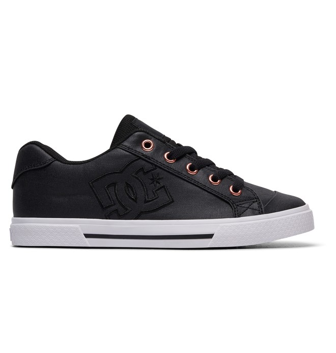 dcshoes, Women's Chelsea TX SE Shoes, BLACK/BLACK/WHITE (blw) 0 Women's Chelsea TX SE Shoes Black ADJS300025 DC Shoes