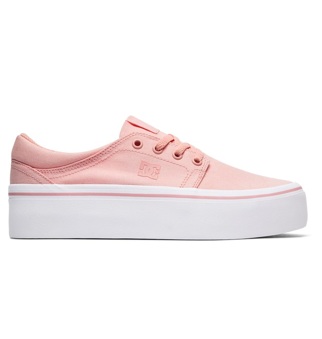 dcshoes, Women's Trase Platform TX Shoes, ROSE (ros) 0 Women's Trase Platform TX Shoes Pink ADJS300184 DC Shoes
