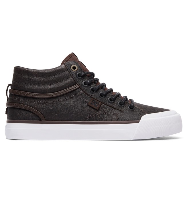 dcshoes, Evan Hi - Chaussures montantes en cuir, BROWN/DK CHOCOLATE (bd2) 0 Evan Hi - Chaussures montantes en cuir Marron ADJS300189 DC Shoes