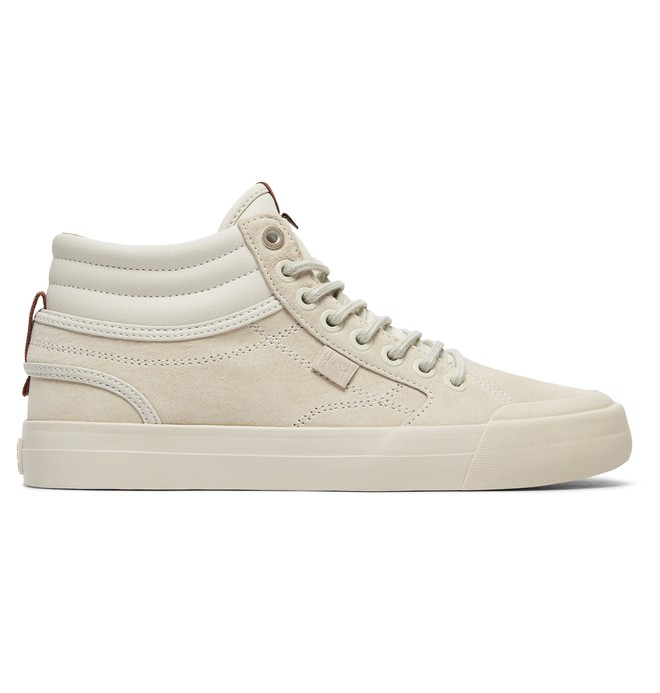 dcshoes, Evan Hi - High-Top Leather Shoes for Women, CREAM (cre) 0 Evan Hi - High-Top Leather Shoes for Women White ADJS300189 DC Shoes