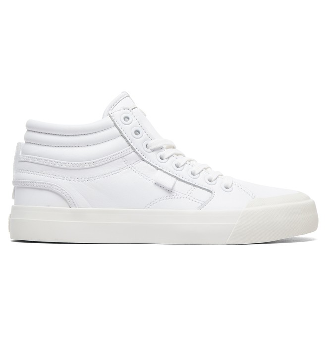 dcshoes, Women's Evan Hi High-Top Leather Shoes, WHITE/WHITE (ww0) 0 Women's Evan Hi High-Top Leather Shoes White ADJS300189 DC Shoes