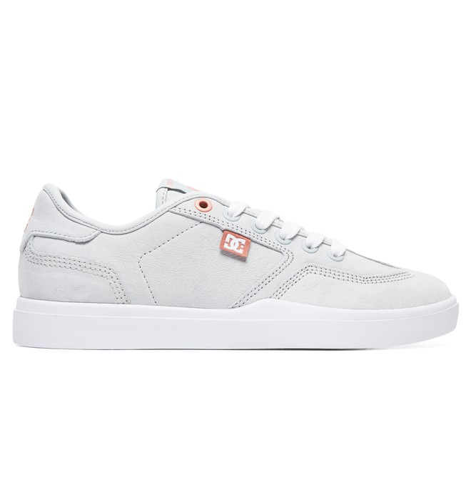 dcshoes, Zapatos de Piel LE Vestrey para Mujer, GREY/GREY/WHITE (xssw) 0 Zapatos de Piel LE Vestrey para Mujer Gris ADJS300224 DC Shoes