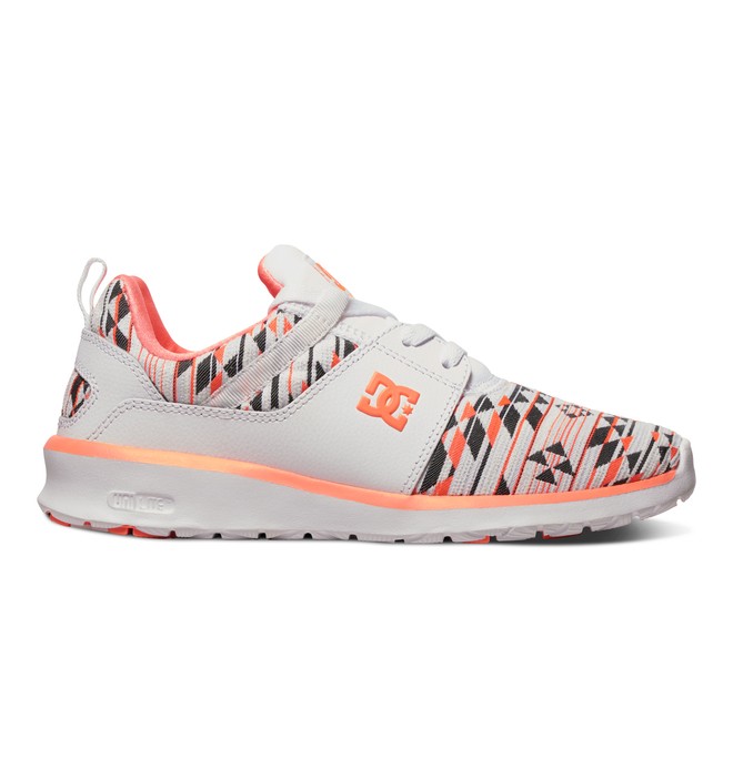 dcshoes, Women's Heathrow LE Leather Shoes, WHITE/ORANGE (wor) 0 Women's Heathrow LE Leather Shoes ADJS700038 DC Shoes