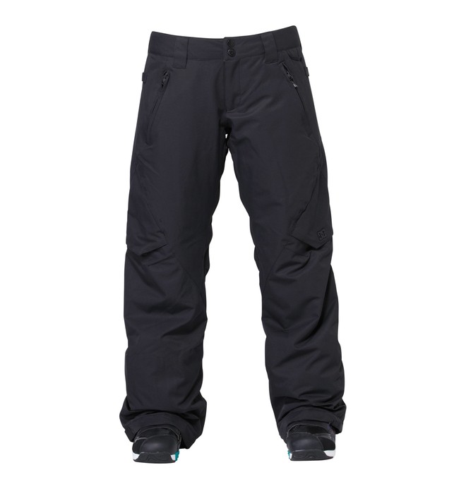 dcshoes, Women's Lace Snowboard Pants, BLACK (blk) 0 Women's Lace Snowboard Pants ADJTP00005 DC Shoes