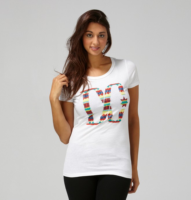 dcshoes, Women's Akeem Tee, OPTIC WHITE (wht) 0 Women's Akeem Tee ADJZT00006 DC Shoes