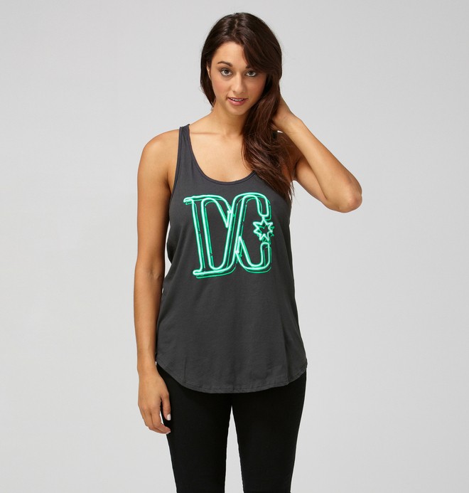 dcshoes, Women's Neon Dream Tank, PIRATE BLACK (prt) 0 Women's Neon Dream Tank ADJZT00022 DC Shoes