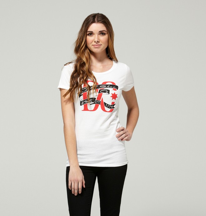 dcshoes, Women's Pariah Tee, WHITE (wbb0) 0 Women's Pariah Tee ADJZT00044 DC Shoes