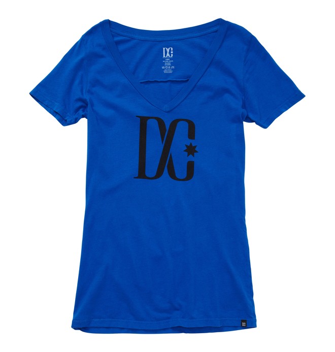 dcshoes, Women's T-Star V-Neck Shirt, NAUTICAL BLUE (bqr0) 0 Women's T-Star V-Neck Shirt ADJZT00064 DC Shoes
