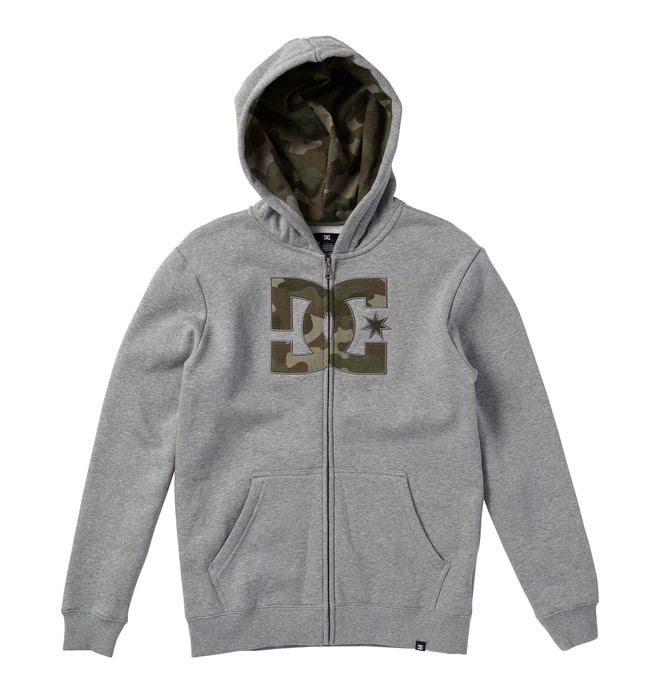 dcshoes, Kid's Hookup Hoodie, HEATHER GREY (knfh) 0 Kid's Hookup Hoodie ADKFT00006 DC Shoes
