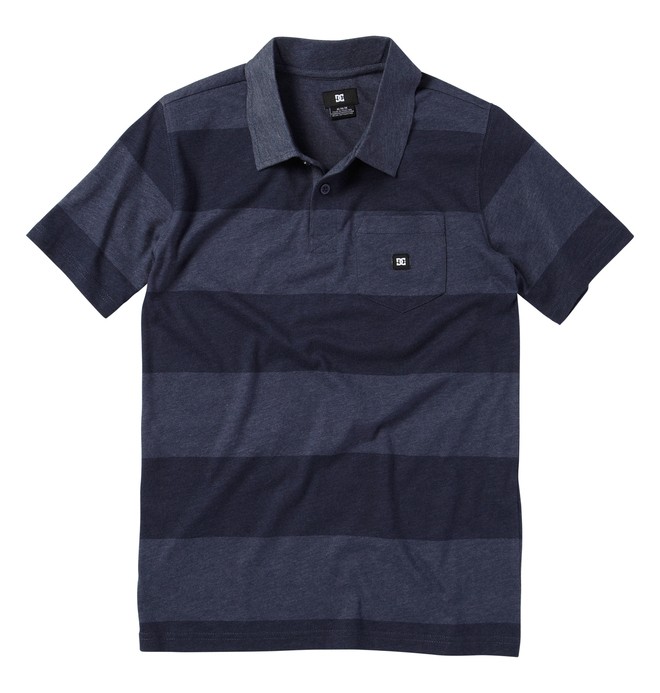 dcshoes, Kid's Chomper Short Sleve Shirt, HEATHER DC NAVY (hdn) 0 Kid's Chomper Short Sleve Shirt ADKKT00006 DC Shoes
