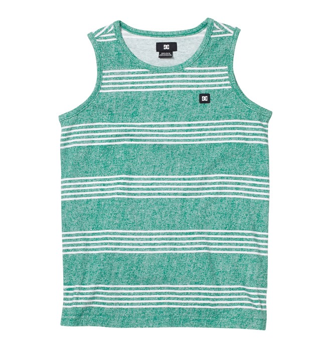 dcshoes, Kid's Heroland Tank, BTL GRN STRIPE (gnm3) 0 Kid's Heroland Tank ADKKT00022 DC Shoes