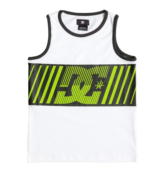 dcshoes, Boy's 2-7 Gun It Tank, WHITE (wbn0) 0 Boy's 2-7 Gun It Tank ADKKT03001 DC Shoes
